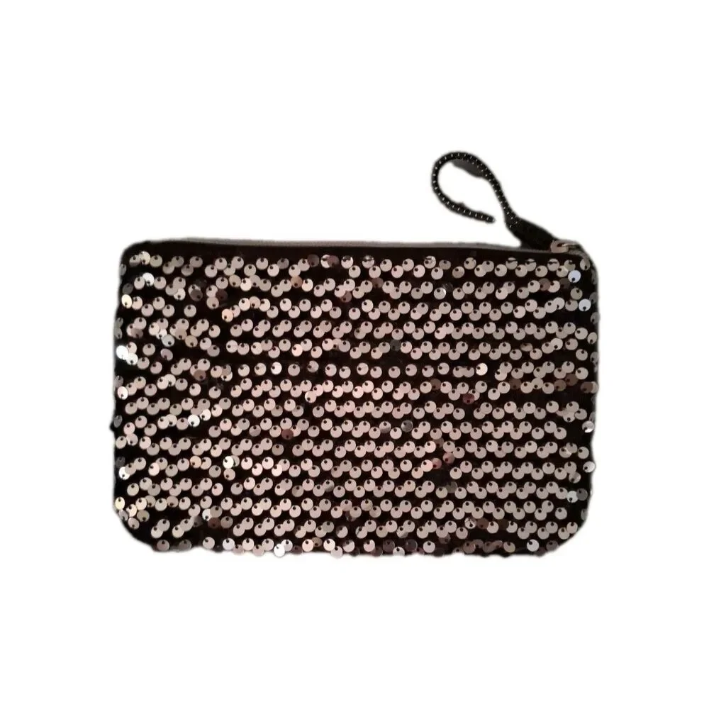Kendall + Kylie Los Angeles Women's Makeup‎ Bag  Silver Black
